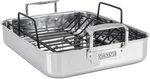 16X13 Inch Stainless Steel Roasting Pan With Non-stick Rack, Oven Safe. Fixed Price $316.99.