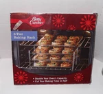 Betty Crocker 3-TIER Oven And Cooling Rack Chrome New The Box. Fixed Price $16.95.