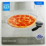 Pizza Stone Set Three Piece 15 Inch Diameter From Kitchen Living New. Fixed Price $28.37.