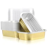 Beasea Mini Loaf Pans With Lid, Pack 5X3 Inch Disposable 25PCS, GOLD,450ML. Fixed Price $30.85.