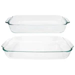 Pyrex Basics Clear Glass Oblong Baking Dish Set, 2-PIECE Value Pack (3-QUART .... Fixed Price $63.18.