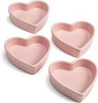 Paris Hilton Heart Shaped Set, Mini Ceramic Ramekins, Oven Safe Baking. Fixed Price $132.96.