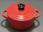 Crofton For Aldi Mini Ceramic Red 7 Oz Casserole Dish With Lid *never Used* 2021. Fixed Price $9.00.