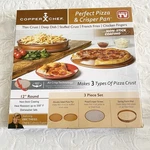 Copper Chef Perfect Pizza & Crisper Pan 12" Stick As Seen Tv Brand New. Fixed Price $21.00.