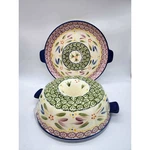 Temp-tations Old World Fluted Tube Cake Bundt Pan And Serving Tray Set Ceramic. Fixed Price $19.23.