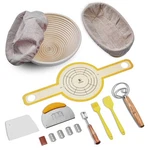 Sourdough Bread Baking Set, 10 Inch Oval & 9 Round Banneton Proofi.... Fixed Price $42.78.