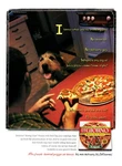 1998 Digiorno Frozen Pizza Print Ad, Single Guy Eating Slice Infront Cute Dog. Fixed Price $10.00.