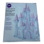 Wilton Romantic Castle Cake Set 32-PIECE Includes Turrets & Door Nwot. Fixed Price $54.95.