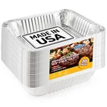 9X13 Disposable Aluminum Pans (30 Pack) Made Usa Half Size Steam Table P.... Fixed Price $39.24.