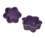 Chantal Stoneware Purple Cup Flower Daisy Shaped Baking Dish 93-DA12 Ramekin. Fixed Price $30.00.