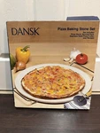 Dansk Pizza Baking Stone Set Brand New Stainless Steel Slicer, Rack &. Fixed Price $34.99.