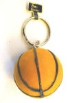 Basketball Shape Leather Key Holder, 3D Round Ball, Prince Gardner Ring Nos. Fixed Price $9.70.