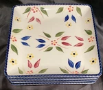 4 Temptations By Tara Old World Classic Confetti Square Salad Plate Unused 7. Fixed Price $36.00.