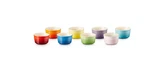 Le Creuset Stoneware Mini Ramekins Of 8 Multi-color Baking Cups Free Shi. Fixed Price $59.99.