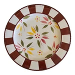 Temp-tations Tara Replacement Old World Burgundy 10.5" Dinner Plate Stripe Band. Fixed Price $11.98.