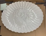 Lenox French Perle Turkey Serving Platter 18IN White Nib. Fixed Price $41.00.