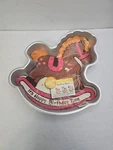 Wilton Rocking Horse Cake Pan 1984 Aluminum 2105-2388 Baby Shower Party Baker. Fixed Price $6.48.
