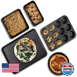 Granitestone Ultra Nonstick Bakeware Set 5 Piece Dishwasher Safe Baking Pans. Fixed Price $59.20.