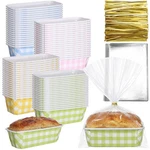 Lemonroad 48 Sets Easter Paper Loaf Pan For Baking 6.3 X 2.2 Inch Small. Fixed Price $53.92.