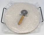 Creative Home 3 Piece Pizza & Serve Set Stonewear 12" Cutter Tray. Fixed Price $18.99.