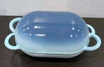 Blue Loafnest Incredibly Easy Artisan Bread Cast Iron Enamel Dutch Oven Heavy. Fixed Price $64.84.