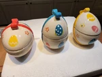 Temp-tations Set Of 3 Figural Lidded Ramekins By Tara Old World Easter Egg. Fixed Price $19.79.