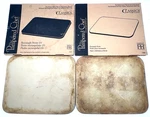 (2) Pampered Chef Classics 1350 Rectangle Baking Stones Heritage 12" X 15". Fixed Price $68.60.