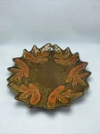 California Pottery Serving Platter Bowl 11.5" Autumn Leaves 373-372 Vintage. Fixed Price $45.00.