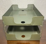 Asco Art Inc Steelmaster Paper Office Trays Vtg Mcm And Out. Fixed Price $59.99.