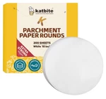 Katbite 10 Inch 200PCS Parchment Paper Rounds For Cake Baking, Air Fryer Liners. Fixed Price $15.74.