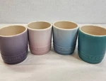 Le Creuset Of 4 Signature Petite Tasse Pastel Tasting Cups 2 Oz Nwt. Fixed Price $52.45.