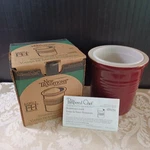 Pampered Chef Traditions Collection Brown Stoneware Crock 1331. Fixed Price $14.00.