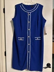 NWT$80 Le New York Dress Women 16 Sheath Artsy Colorful Geometric Statement. Fixed Price $9.99.