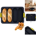 Silicone Baguette & Loaf Pan Set Non-stick 4-SLOT Bread Mold For Gourmet Baking. Fixed Price $18.95.