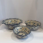 Temptations By Tara Old World Serving Bowls Set Of 3- 1QT,2QT, 3.5QT 789526. Fixed Price $20.00.