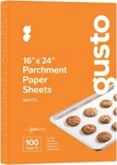 Gusto 16 X 24 Inch 100 Count Pre-cut Parchment (sheet), White. Fixed Price $26.62.