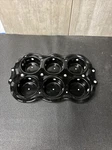 Rare Temptations By Tara Black W/ White Polka Dot Cupcake Muffin Pan GC4. Fixed Price $17.99.