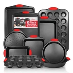 Perlli Non-stick 10-PIECE Baking Pan Set, Bpa-free Carbon Steel Piece, Red. Fixed Price $87.97.