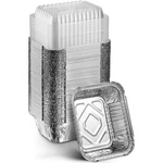 Montopack Disposable Takeout Pans With Clear Lids 1LB Capacity Aluminum Foil. Fixed Price $26.22.