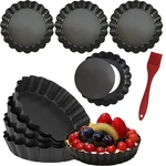 Datanya Pack Mini Tart Pans 4 Inch With Removable -8PCS, Black. Fixed Price $18.99.