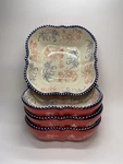Set Of Four Temp-tations Firework Floral Lace 7.5 Bowls, PPP-HLD-923765. Rare. Fixed Price $69.00.
