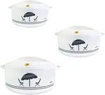 Cello Super 3 Jumbo Casseroles Hot Pack Food Warmer Gift Set. Fixed Price $52.99.