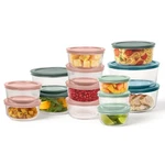 Pyrex Simply Store 28-PIECE Glass Food Storage Set Bap Free-leak Proof Lids. Fixed Price $40.00.