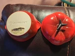 Creuset Red Tomato Mini Cocotte Petite Stoneware Vegetable Casserole Nwt. Fixed Price $68.55.