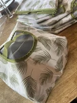 Temptations Set Of 6 Cloth Food Tents New Classy Palms Design. Fixed Price $35.50.