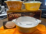 Pyrex 3-PIECE Serve & Store Set, Butterfly Gold, 470-4-N. Fixed Price $210.94.