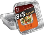 Aluminum 8X8-10 Disposable Foil Pans, Heavy Duty Pack, Silver. Fixed Price $17.35.