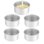 Xzjmy 5PACK Inch 2 Cake Pan, Mini Round Aluminum Silver. Fixed Price $29.99.