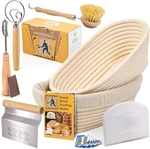 Criss Elite 11" Oval Banneton Proofing Basket Set 2 - Sourdough Starter Kit W. Fixed Price $43.17.