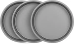 Ovenstuff HG368-AZ Nonstick Bakeware 9" Round Cake Pan, Set Of 3, Grey. Fixed Price $29.31.